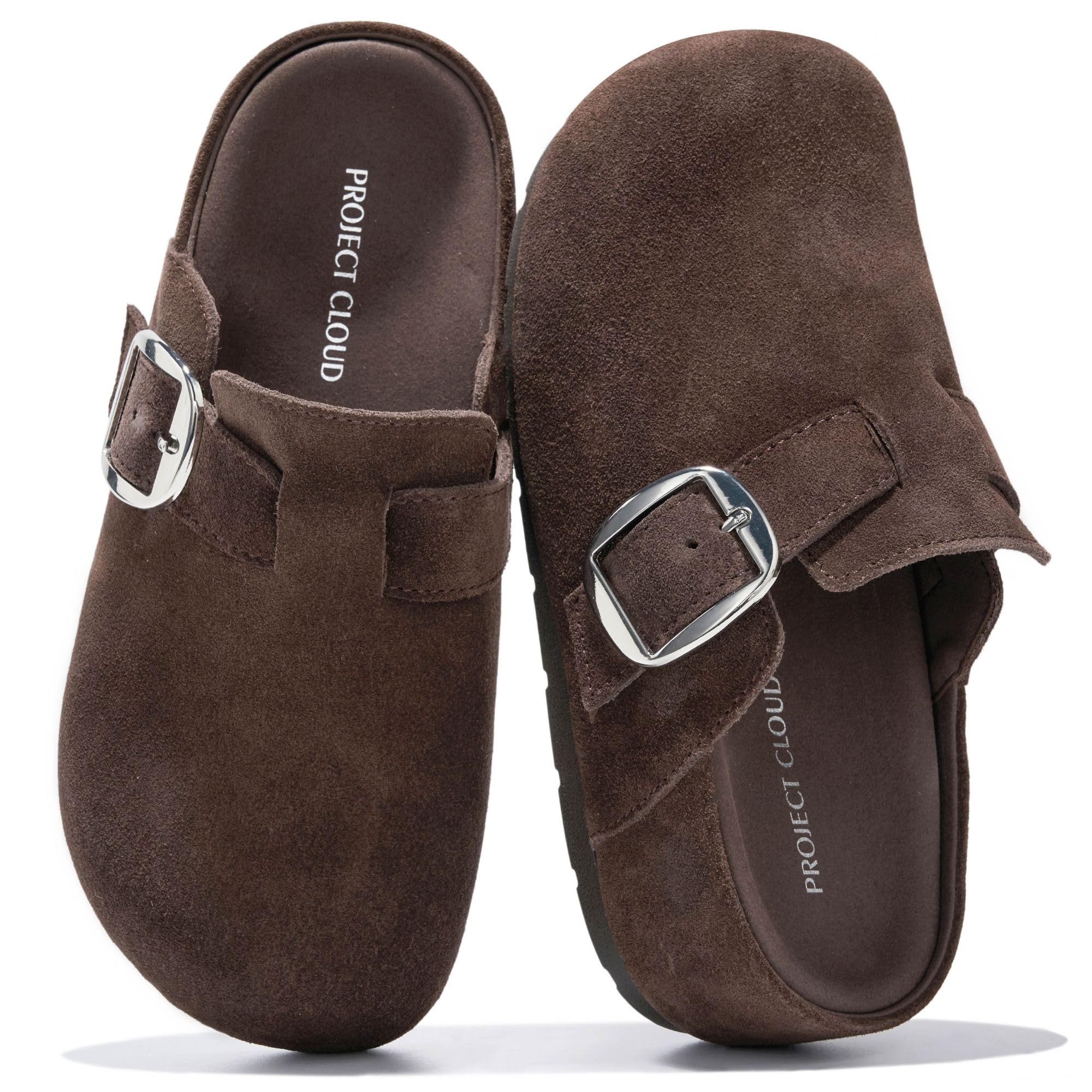 Project Cloud Women's | 100% Genuine Leather Platform Clogs | Plush & Soft Insole | Lightweight | Non-Slip - Rothera