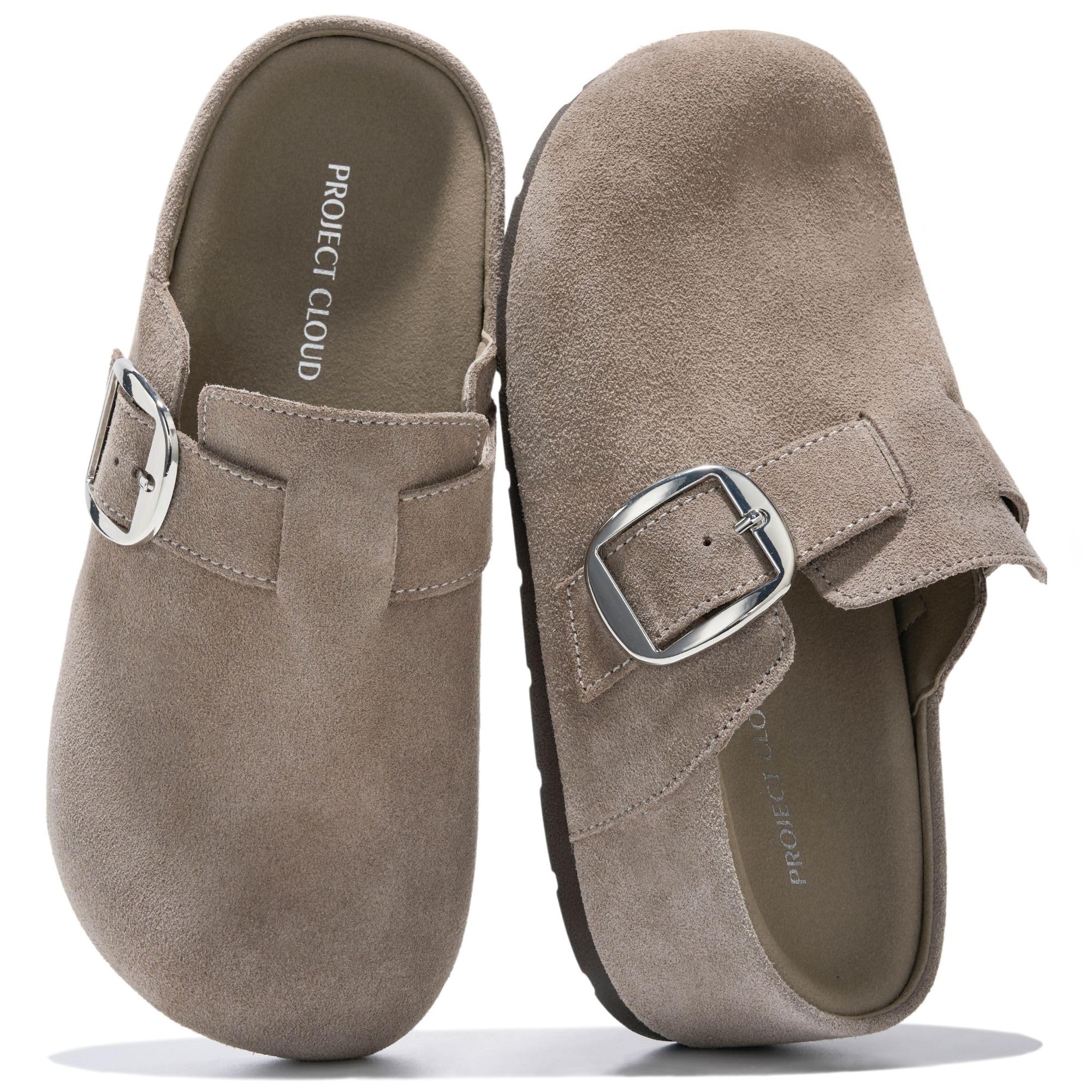 Project Cloud Women's | 100% Genuine Leather Platform Clogs | Plush & Soft Insole | Lightweight | Non-Slip - Rothera