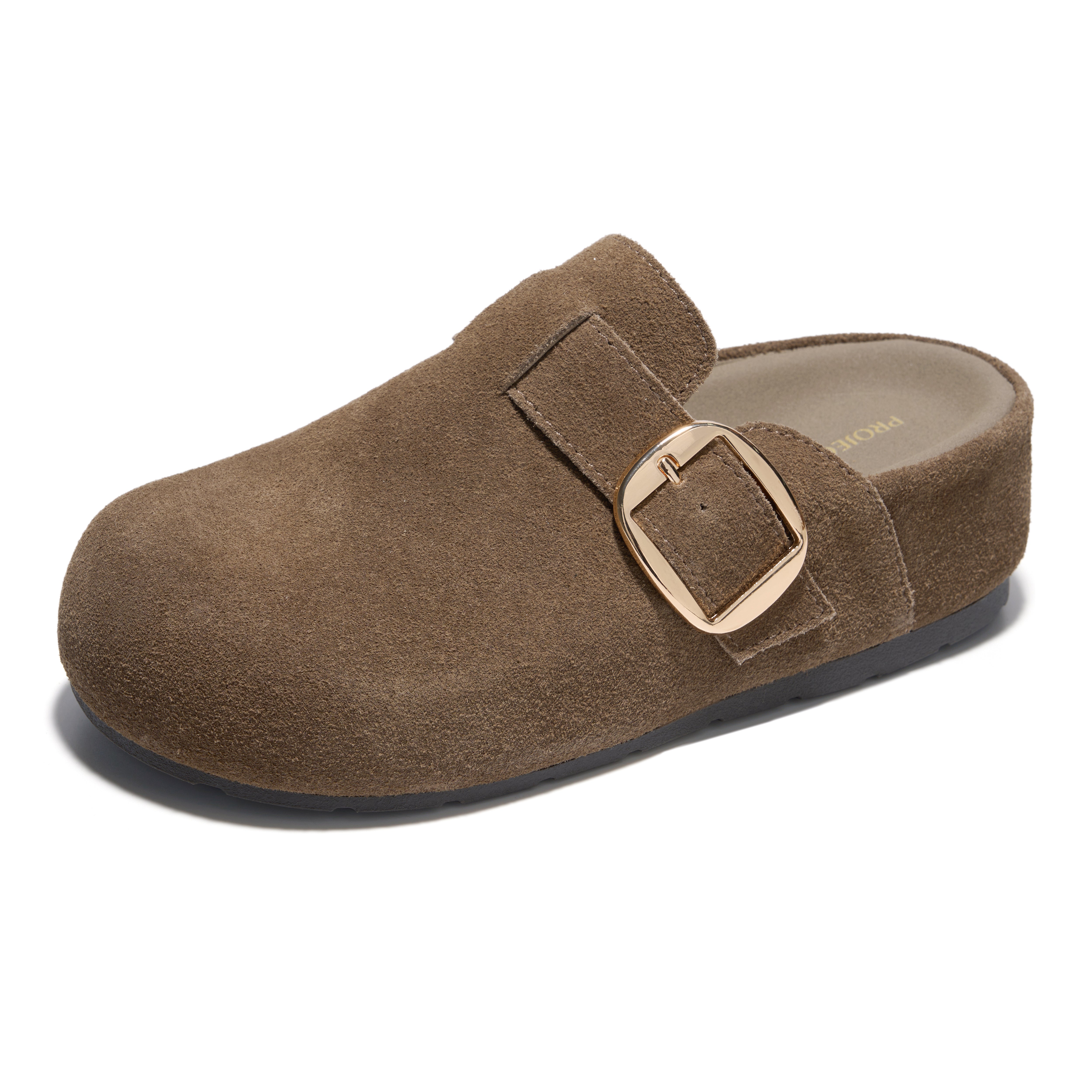 Project Cloud Women's | 100% Genuine Leather Platform Clogs | Plush & Soft Insole | Lightweight | Non-Slip - Rothera