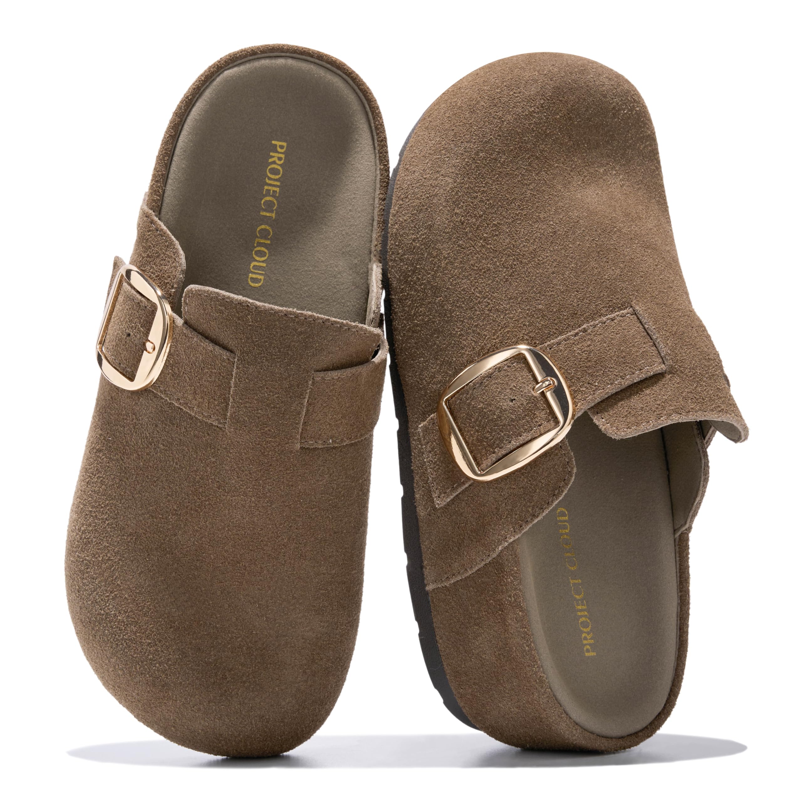 Project Cloud Women's | 100% Genuine Leather Platform Clogs | Plush & Soft Insole | Lightweight | Non-Slip - Rothera