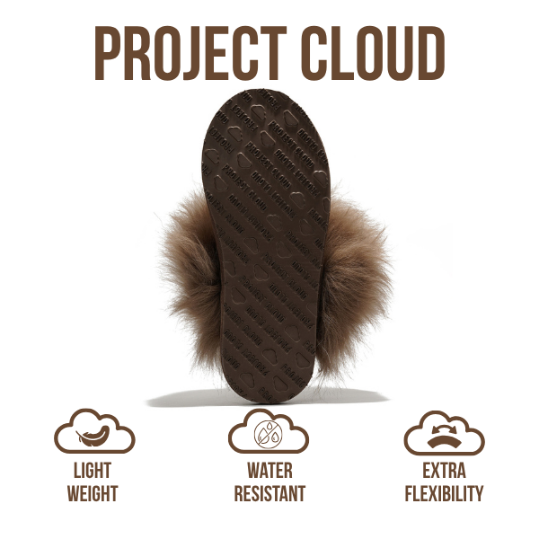 Project Cloud Women's | 100% Australian Sheepskin Slippers | Memory Foam | Lightweight | Non-Slip - Ryann