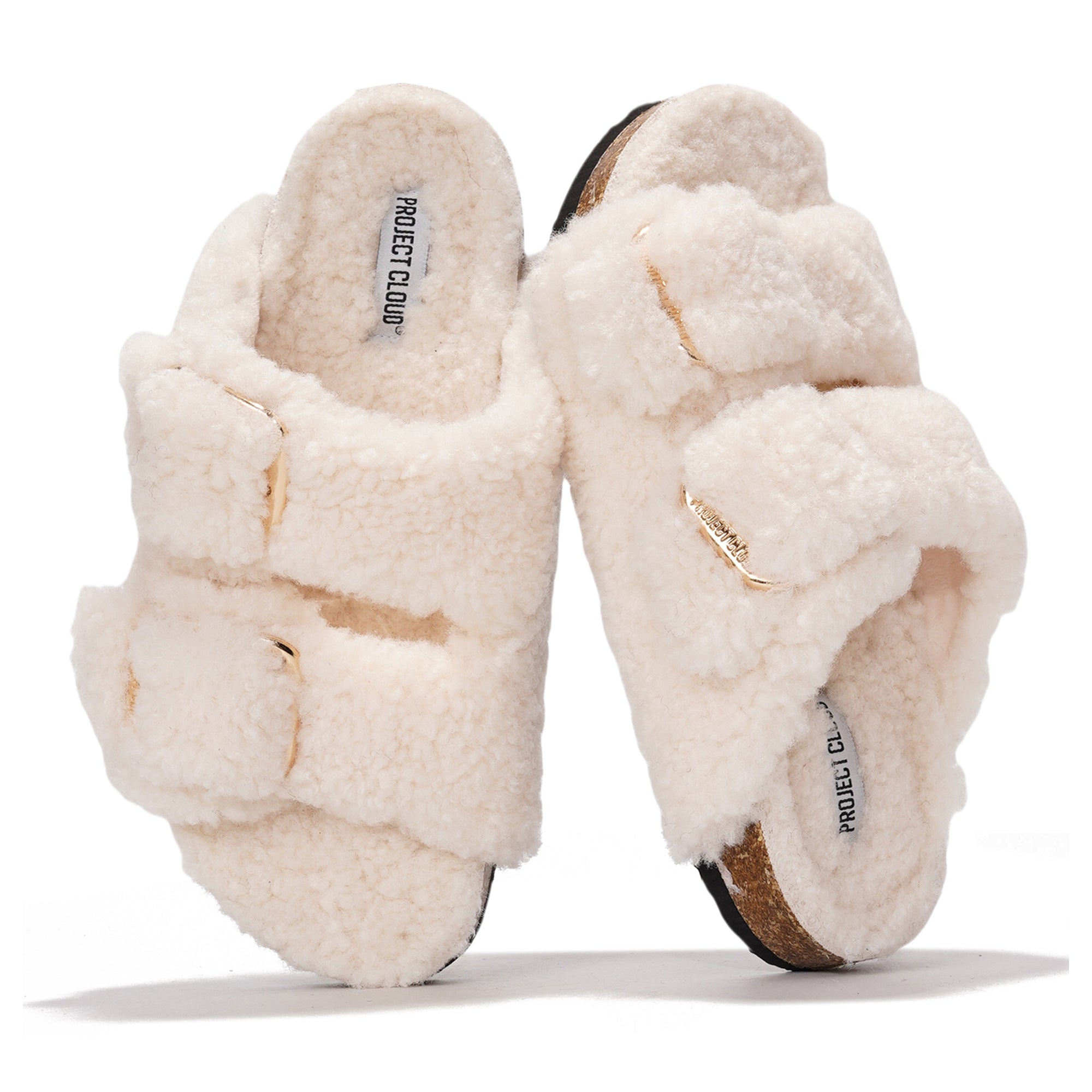 Project Cloud | "Santorini" Women Flat Sandals | 100% Genuine Leather | ProjectPlush | Lightweight | Non-Slip