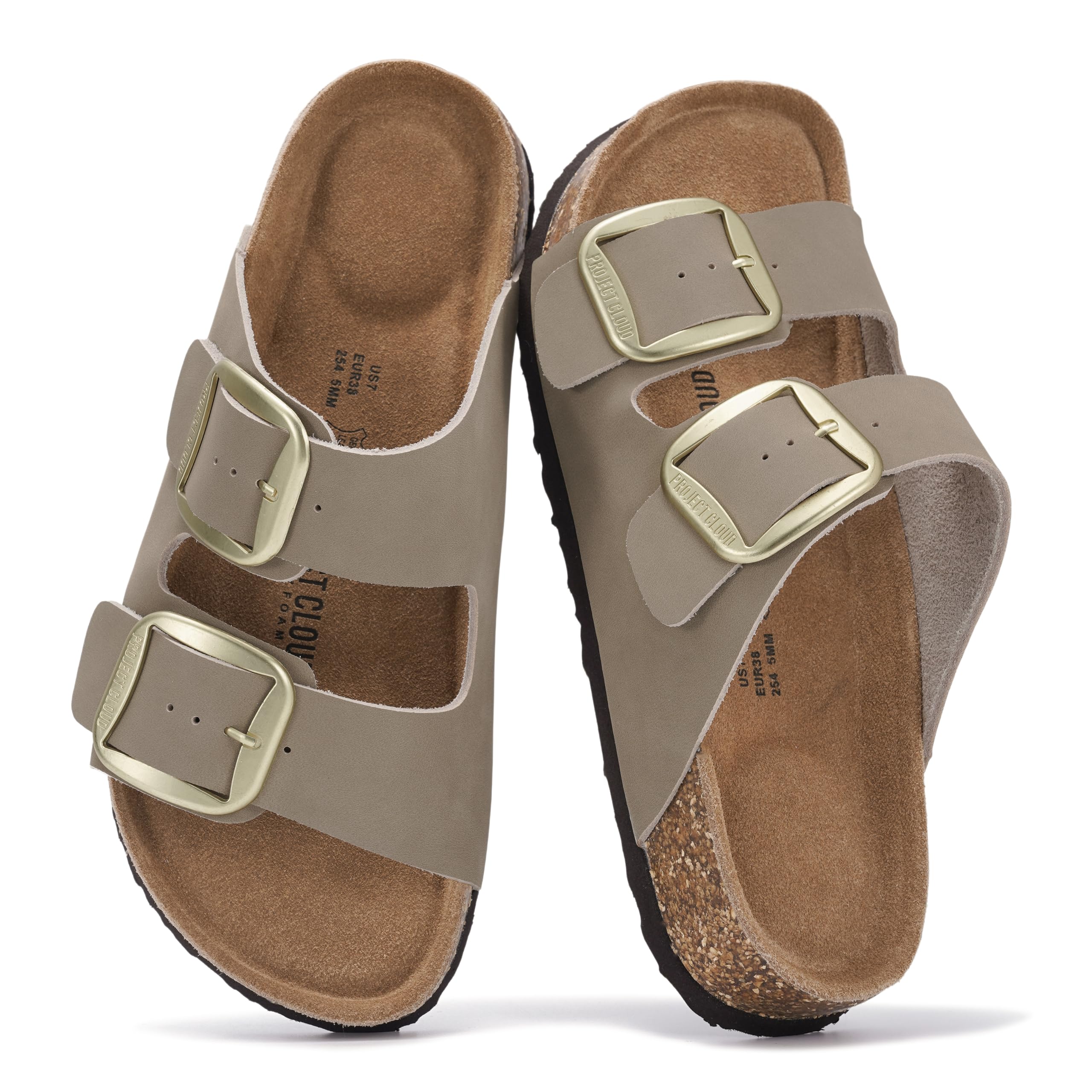 Project Cloud Women's | 100% Genuine Leather Women Flat Sandals Project Cloud Women's | 100% Genuine Leather Women Flat Sandals