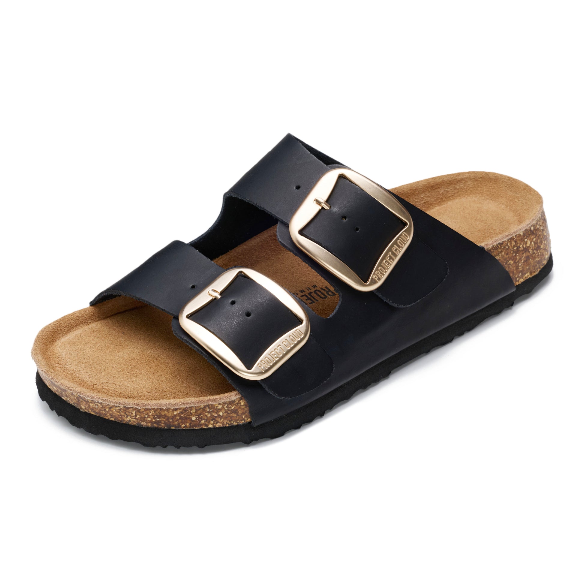 Project Cloud Women's | 100% Genuine Leather Women Flat Sandals | ProjectPlush | Lightweight | Non-Slip - Santorini - Project Cloud - Sandals -Shop Project Cloud premium footwear Now!