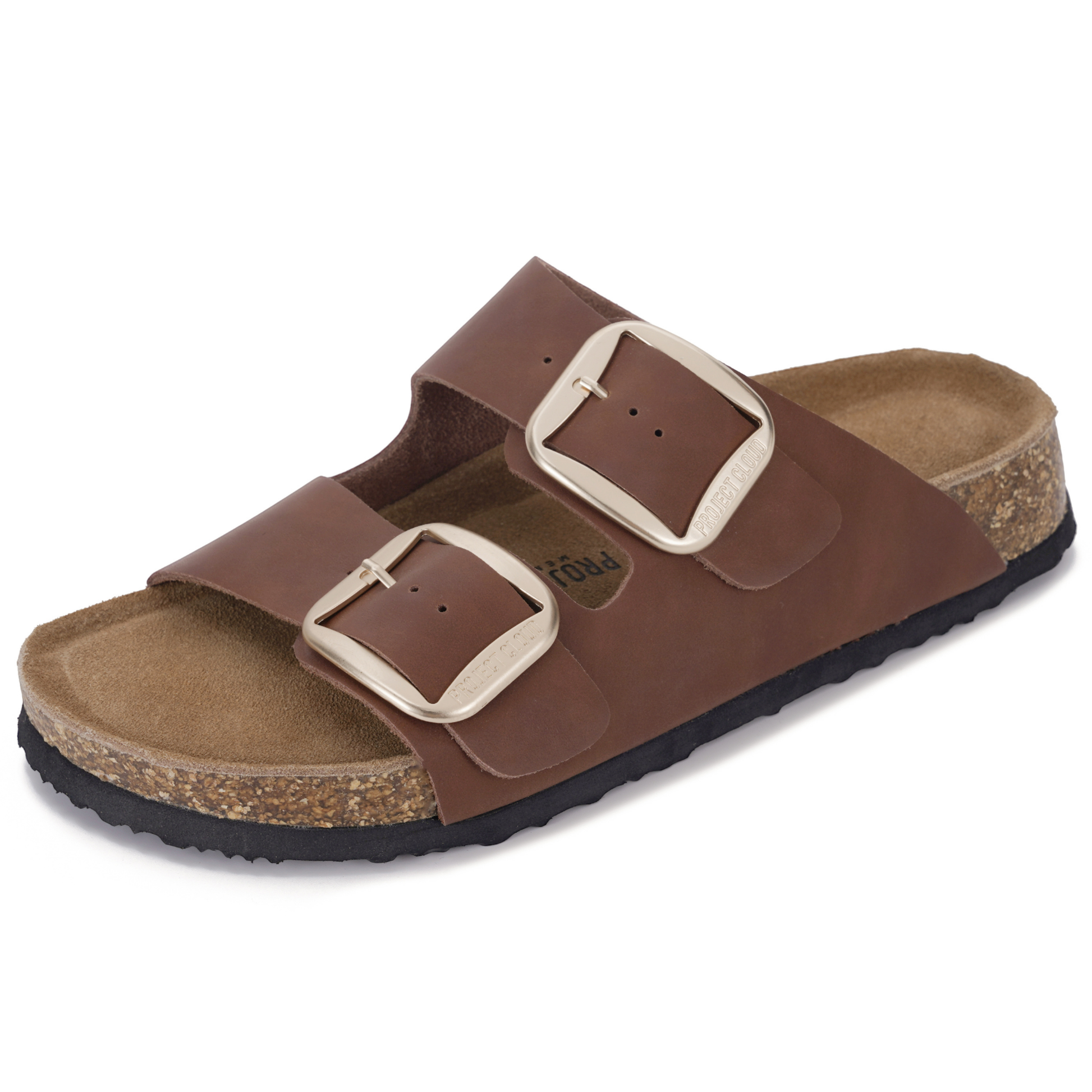 Project Cloud Women's | 100% Genuine Leather Women Flat Sandals | ProjectPlush | Lightweight | Non-Slip - Santorini - Project Cloud - Sandals -Shop Project Cloud premium footwear Now!