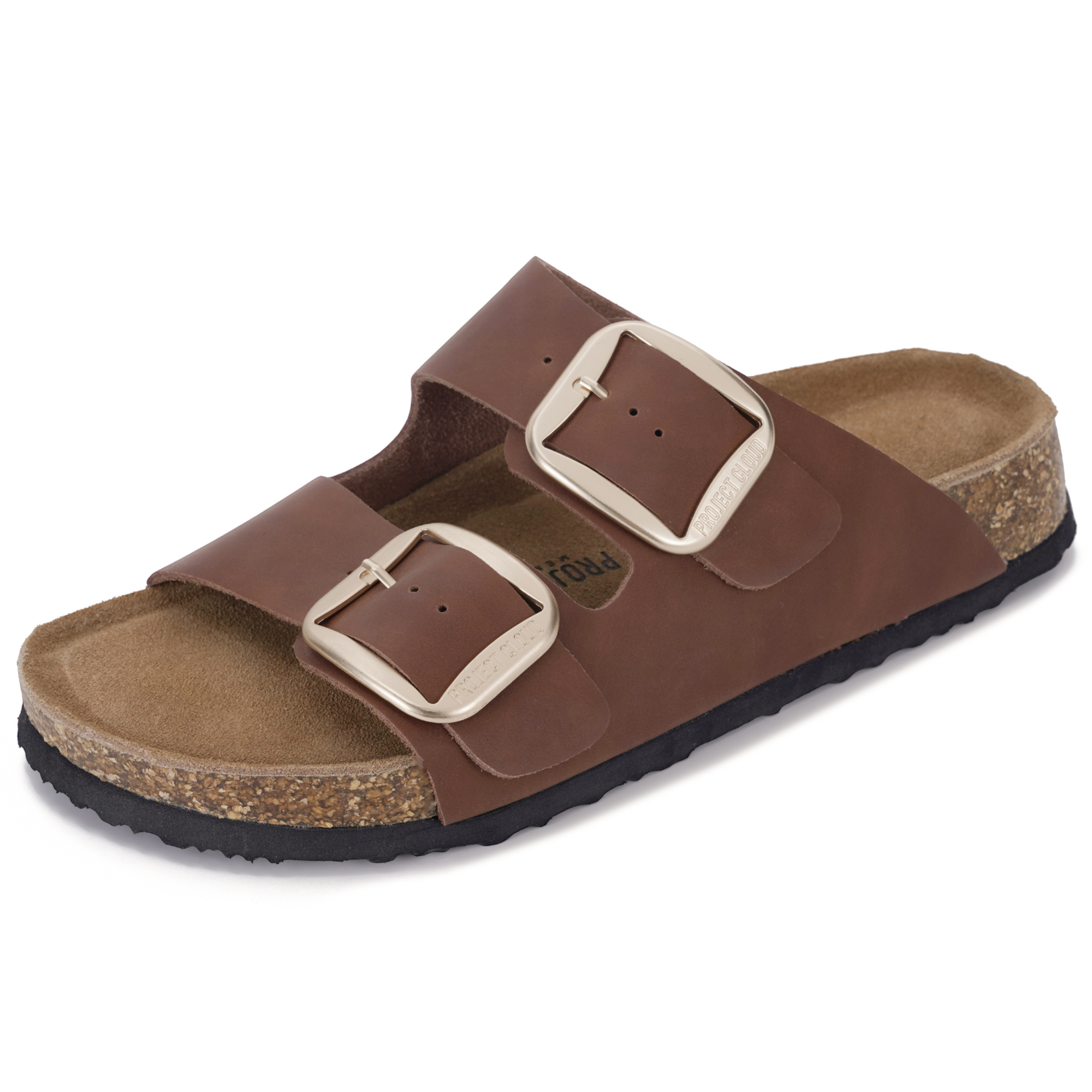Project Cloud Women's | 100% Genuine Leather Women Flat Sandals | ProjectPlush | Lightweight | Non-Slip - Santorini - Project Cloud - Sandals -Shop Project Cloud premium footwear Now!