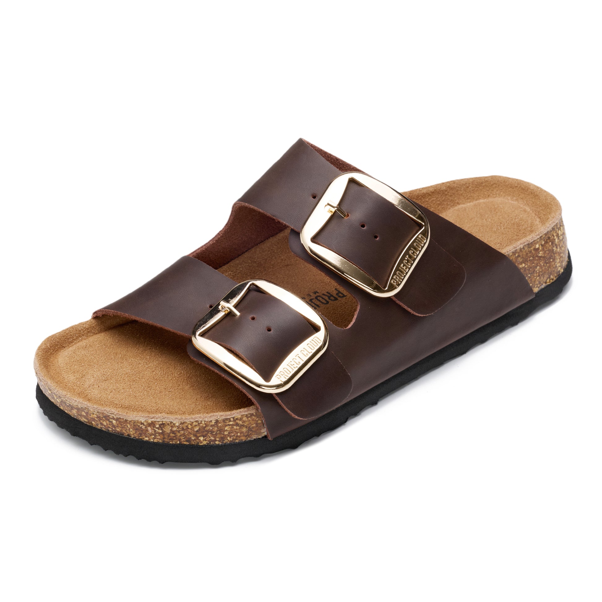 Project Cloud Women's | 100% Genuine Leather Women Flat Sandals | ProjectPlush | Lightweight | Non-Slip - Santorini - Project Cloud - Sandals -Shop Project Cloud premium footwear Now!