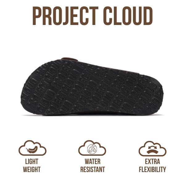 Project Cloud Women's | 100% Genuine Leather Women Flat Sandals | ProjectPlush | Lightweight | Non-Slip - Santorini - Project Cloud - Sandals -Shop Project Cloud premium footwear Now!