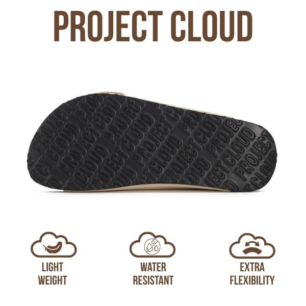 Project Cloud Women's | 100% Genuine Leather Women Flat Sandals | ProjectPlush | Lightweight | Non-Slip - Santorini - Project Cloud - Sandals -Shop Project Cloud premium footwear Now!