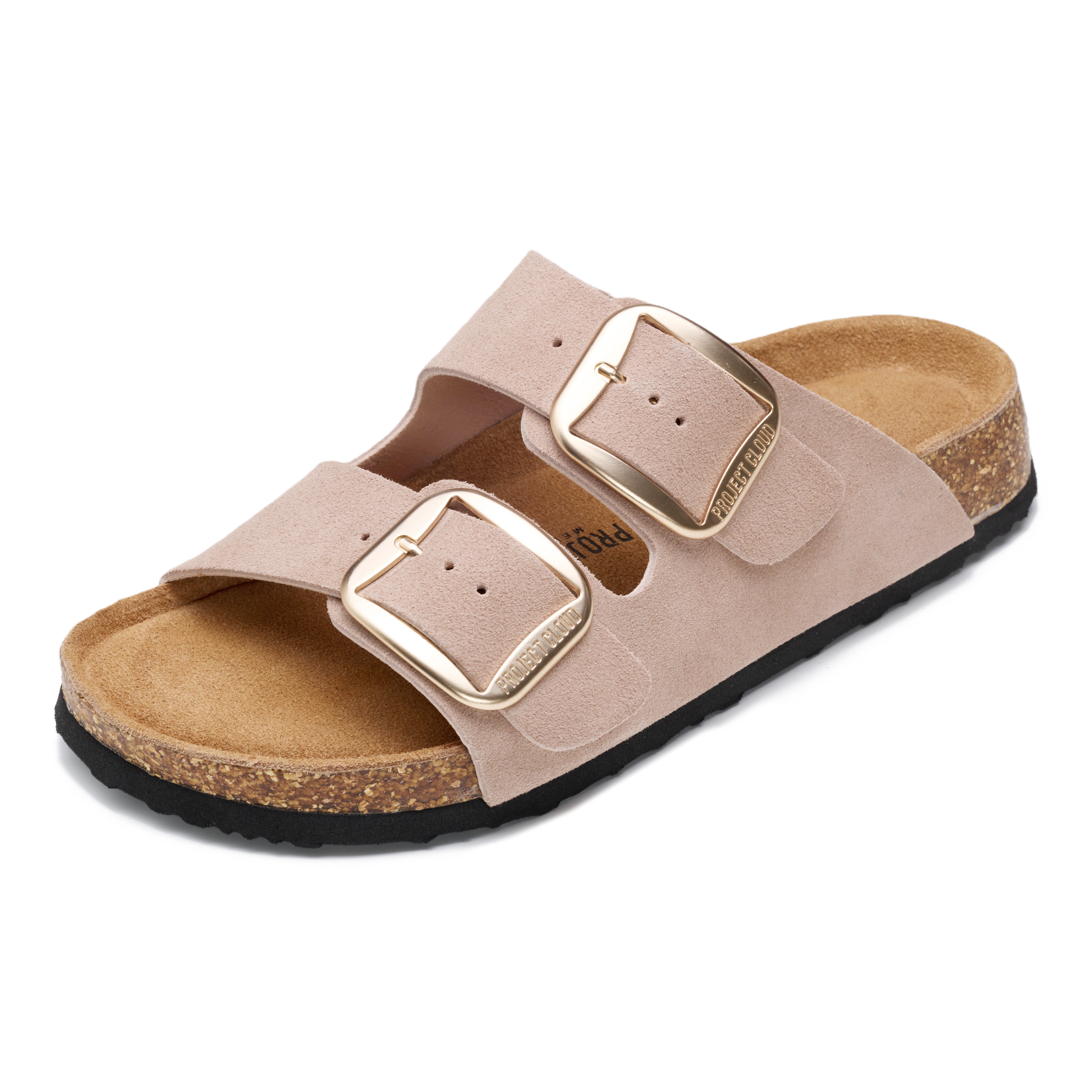 Project Cloud Women's | 100% Genuine Leather Women Flat Sandals | ProjectPlush | Lightweight | Non-Slip - Santorini - Project Cloud - Sandals -Shop Project Cloud premium footwear Now!
