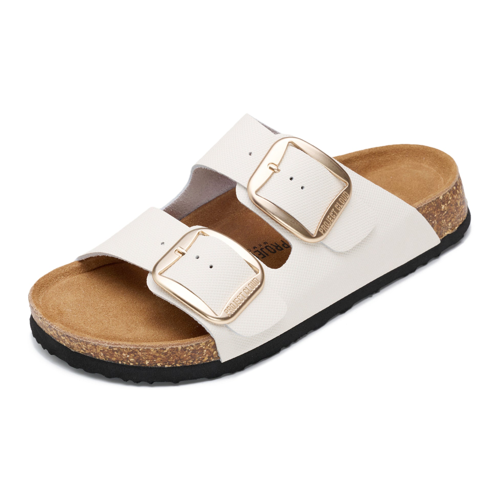 Project Cloud Women's | 100% Genuine Leather Women Flat Sandals | ProjectPlush | Lightweight | Non-Slip - Santorini - Project Cloud - Sandals -Shop Project Cloud premium footwear Now!