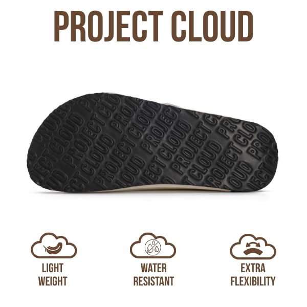 Project Cloud Women's | 100% Genuine Leather Women Flat Sandals | ProjectPlush | Lightweight | Non-Slip - Santorini - Project Cloud - Sandals -Shop Project Cloud premium footwear Now!