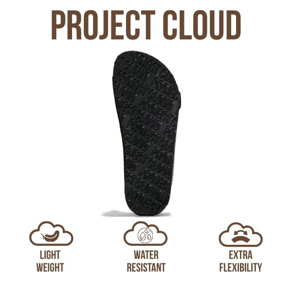 Project Cloud Women's | 100% Genuine Leather Women Flat Sandals | ProjectPlush | Lightweight | Non-Slip - Santorini - Project Cloud - Sandals -Shop Project Cloud premium footwear Now!