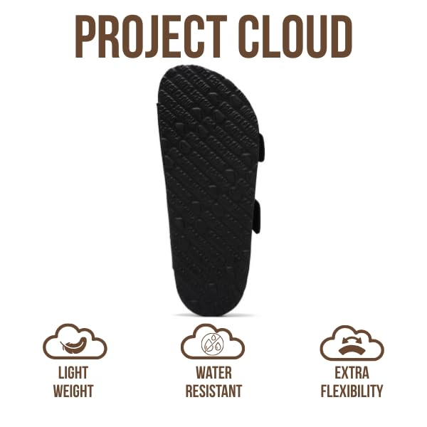 Project Cloud Women's | 100% Genuine Leather Women Flat Sandals | ProjectPlush | Lightweight | Non-Slip - Santorini