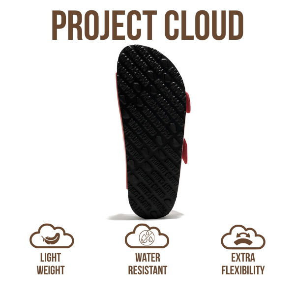 Project Cloud | "Santorini" Women Flat Sandals | 100% Genuine Leather | ProjectPlush | Lightweight | Non-Slip