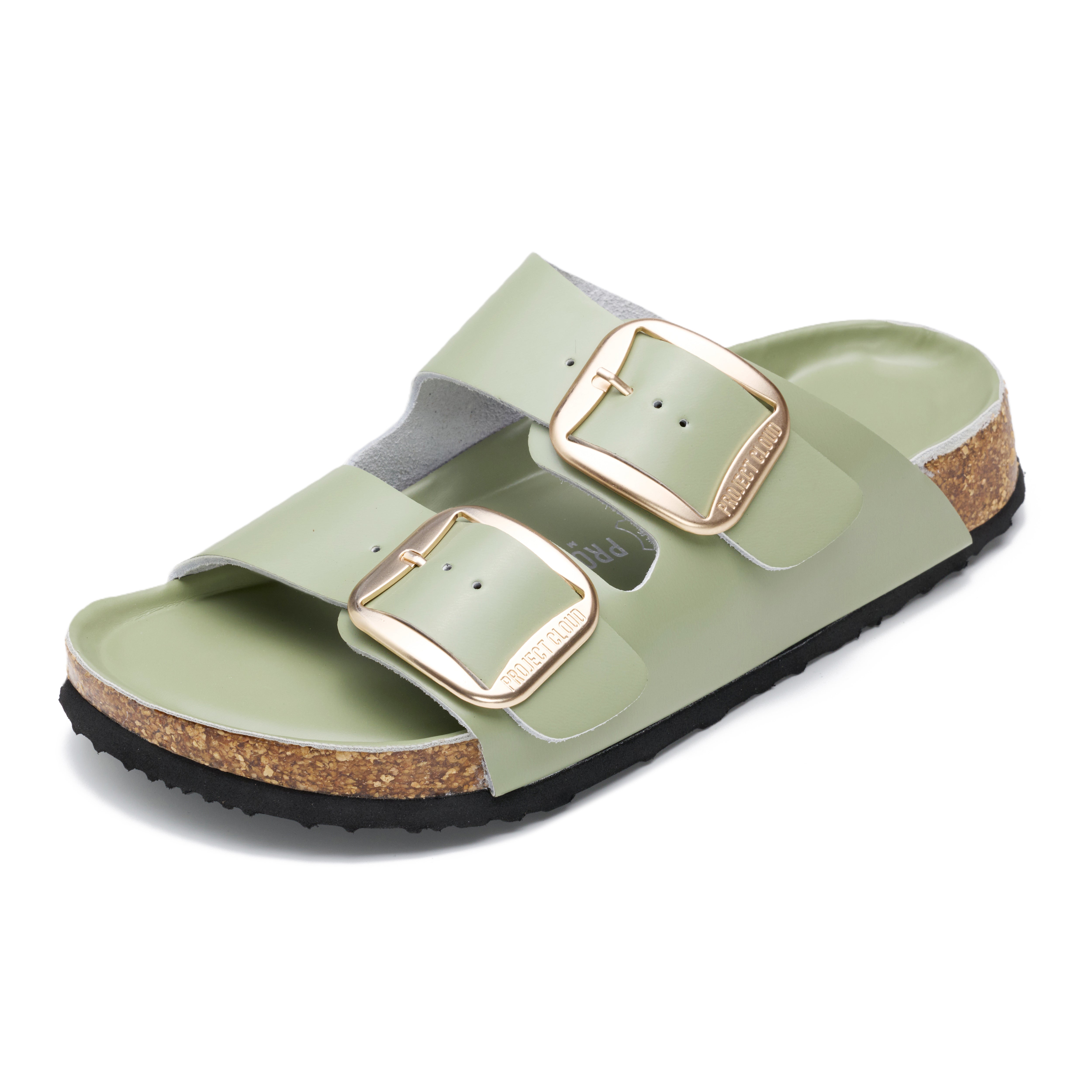 Project Cloud Women's | 100% Genuine Leather Women Flat Sandals | ProjectPlush | Lightweight | Non-Slip - Santorini
