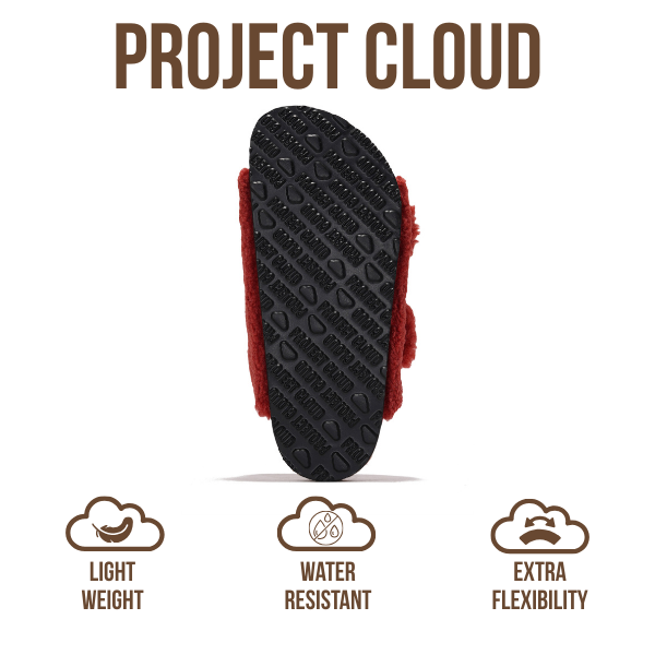 Project Cloud | "Santorini" Women Flat Sandals | 100% Genuine Leather | ProjectPlush | Lightweight | Non-Slip
