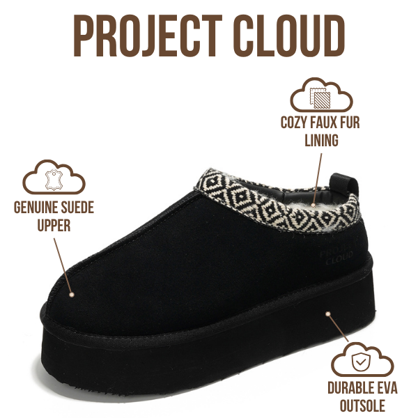 Project Cloud | "Sayre" 100% Genuine Leather Slippers for Women | Memory Foam | Lightweight | Non-Slip