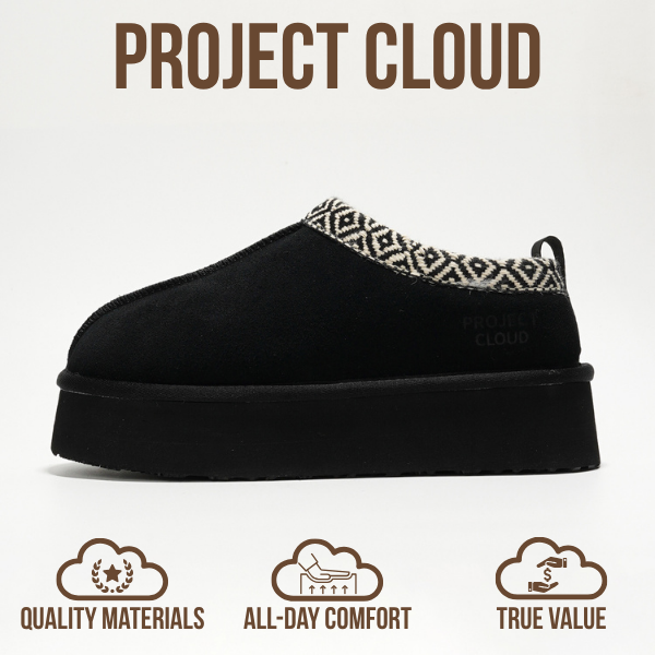 Project Cloud | "Sayre" 100% Genuine Leather Slippers for Women | Memory Foam | Lightweight | Non-Slip