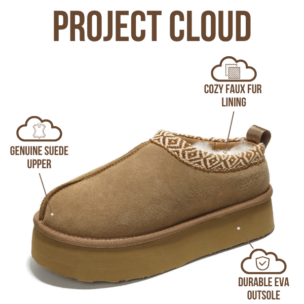 Project Cloud | "Sayre" 100% Genuine Leather Slippers for Women | Memory Foam | Lightweight | Non-Slip