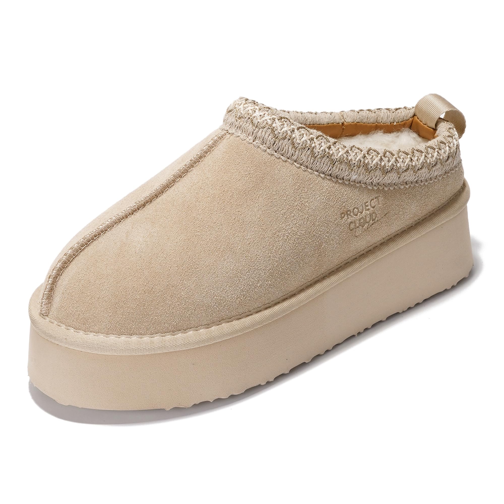 Project Cloud | "Sayre" 100% Genuine Leather Slippers for Women | Memory Foam | Lightweight | Non-Slip