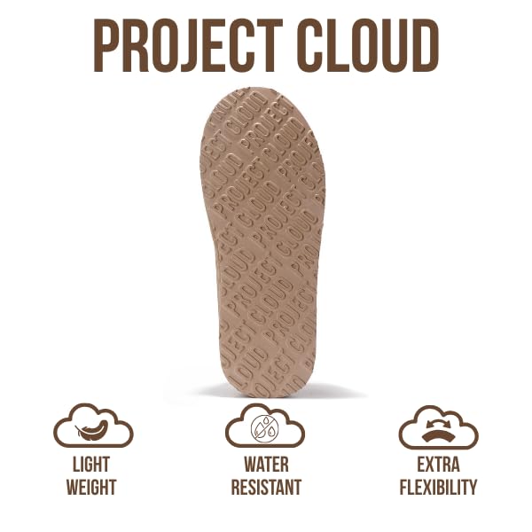 Project Cloud | "Sayre" 100% Genuine Leather Slippers for Women | Memory Foam | Lightweight | Non-Slip