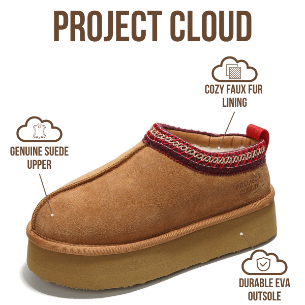 Project Cloud | "Sayre" 100% Genuine Leather Slippers for Women | Memory Foam | Lightweight | Non-Slip