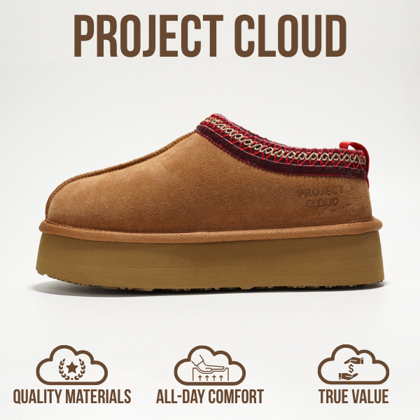 Project Cloud | "Sayre" 100% Genuine Leather Slippers for Women | Memory Foam | Lightweight | Non-Slip