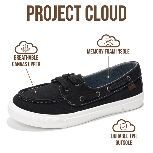 Project Cloud | "Seasalt" Women Sneaker - ProjectPlush™ | Memory Foam Technology | Anti-Slip