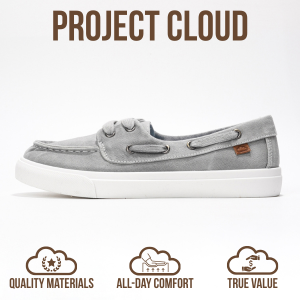 Project Cloud | "Seasalt" Women Sneaker - ProjectPlush™ | Memory Foam Technology | Anti-Slip