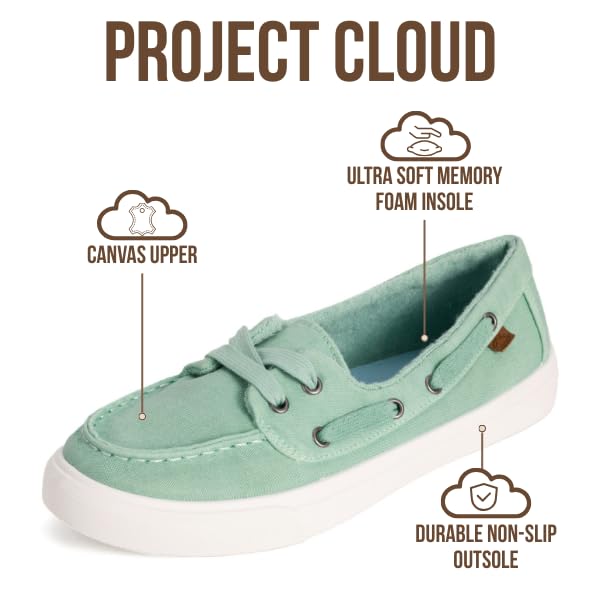 Project Cloud Women's | Slip-On Sneakers | Memory Foam Technology | Lightweight | Non-Slip - Seasalt - Project Cloud - Sneaker -Shop Project Cloud premium footwear Now!