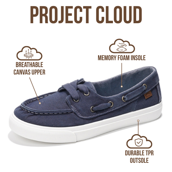 Project Cloud | "Seasalt" Women Sneaker - ProjectPlush™ | Memory Foam Technology | Anti-Slip