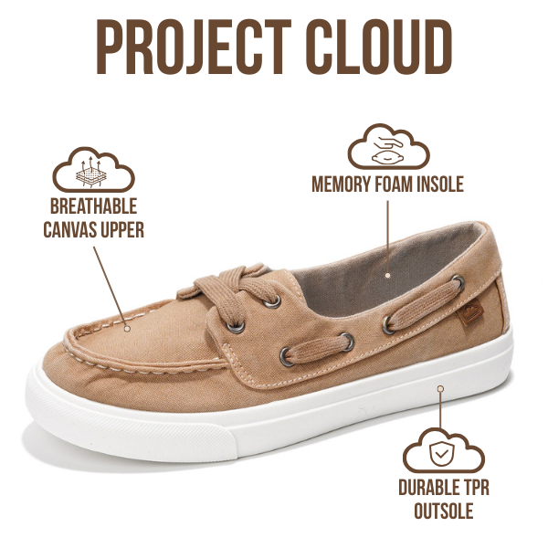 Project Cloud | "Seasalt" Women Sneaker - ProjectPlush™ | Memory Foam Technology | Anti-Slip