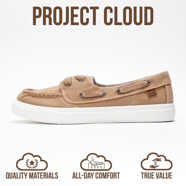 Project Cloud | "Seasalt" Women Sneaker - ProjectPlush™ | Memory Foam Technology | Anti-Slip