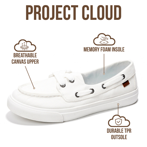 Project Cloud | "Seasalt" Women Sneaker - ProjectPlush™ | Memory Foam Technology | Anti-Slip