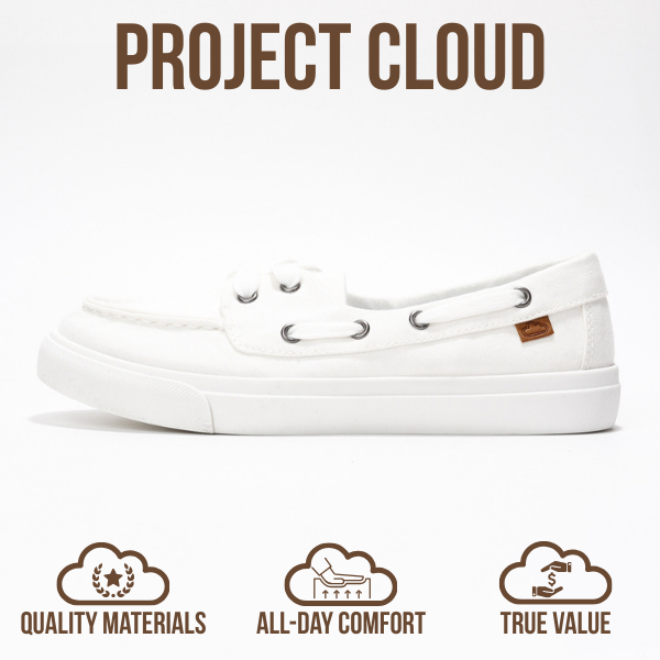 Project Cloud | "Seasalt" Women Sneaker - ProjectPlush™ | Memory Foam Technology | Anti-Slip