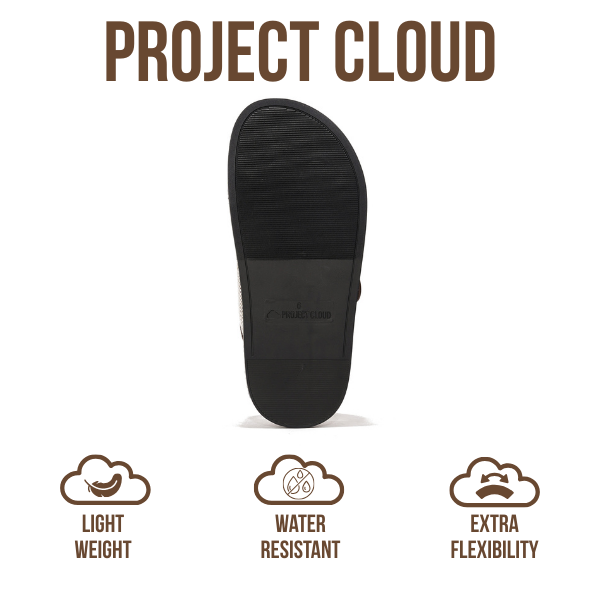 Project Cloud | "Sharl" 100% Genuine Leather Slides for Women | Memory Foam | Lightweight | Non-Slip