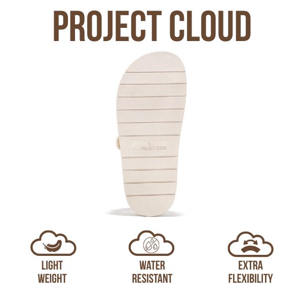 Project Cloud | "Sharl" 100% Genuine Leather Slides for Women | Memory Foam | Lightweight | Non-Slip