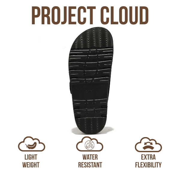 Project Cloud Women's | 100% Genuine Leather Slides | Memory Foam | Lightweight | Non-Slip - Sharl