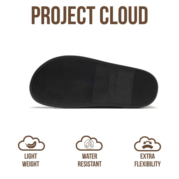 Project Cloud Women's | 100% Genuine Leather Slides | Plush and Soft Insole | Lightweight | Non-Slip - Sharl - Project Cloud - Sandals -Shop Project Cloud premium footwear Now!