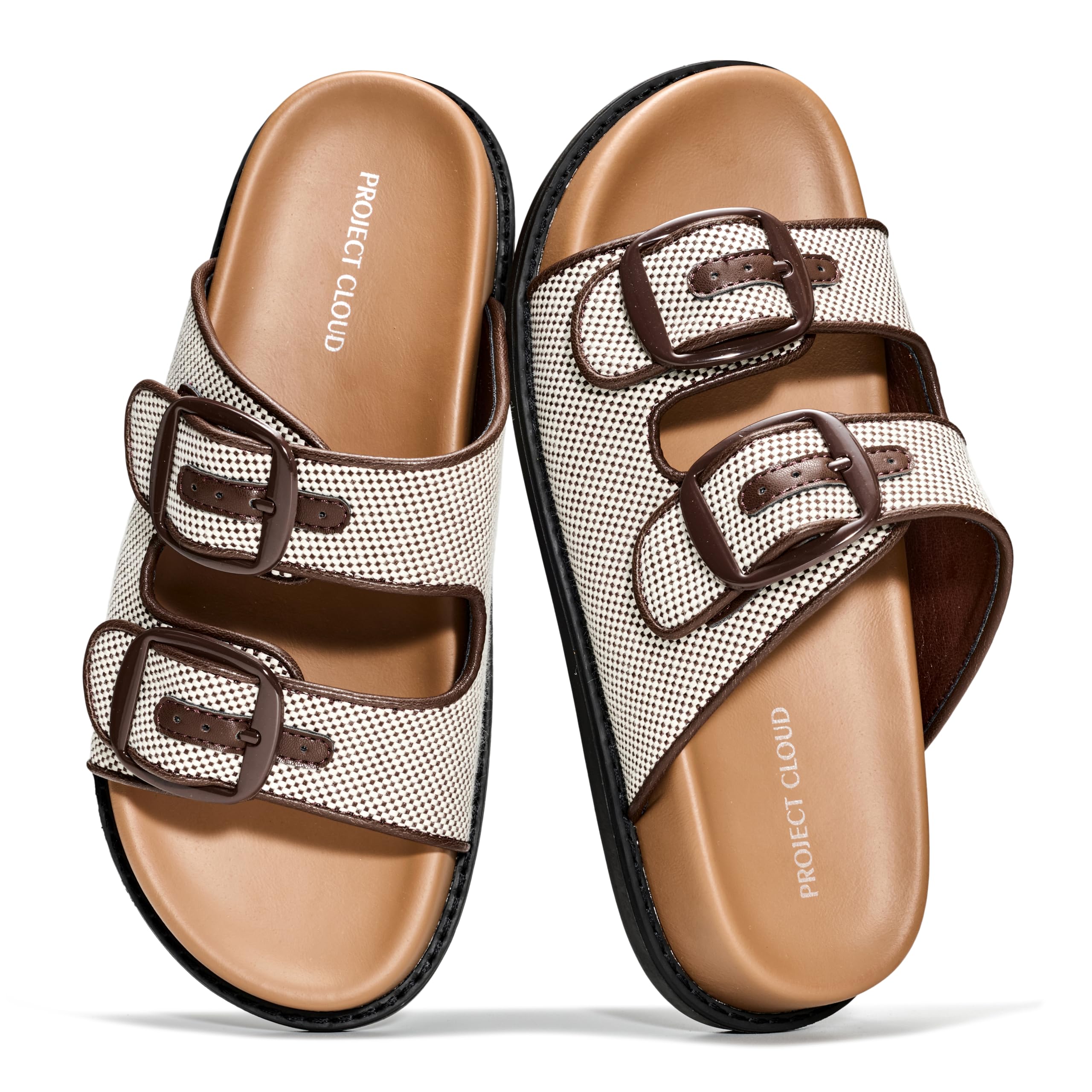 Project Cloud Women's | 100% Genuine Leather Slides | Plush and Soft Insole | Lightweight | Non-Slip - Sharl - Project Cloud - Sandals -Shop Project Cloud premium footwear Now!