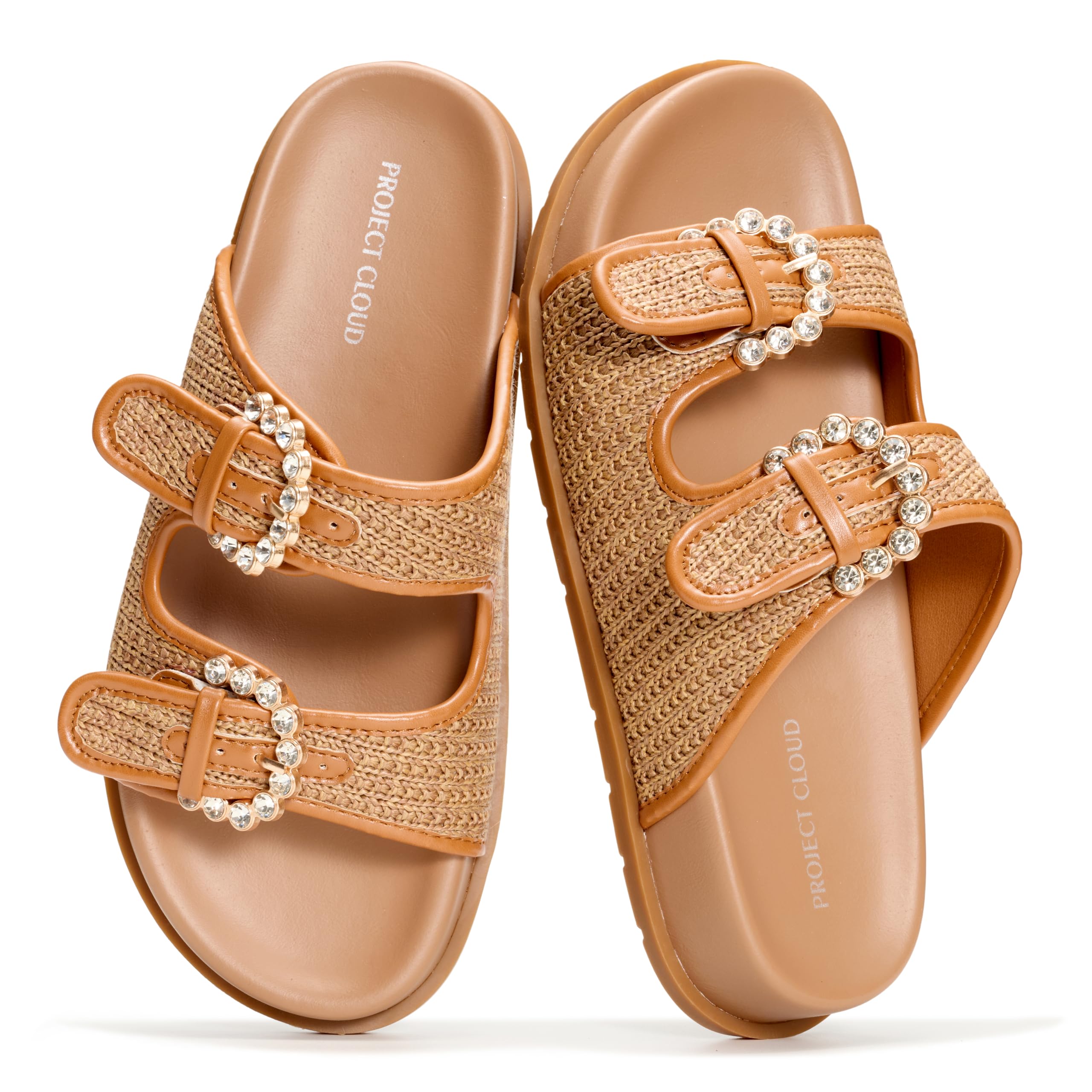 Project Cloud Women's | 100% Genuine Leather Slides | Plush and Soft Insole | Lightweight | Non-Slip - Sharl - Project Cloud - Sandals -Shop Project Cloud premium footwear Now!