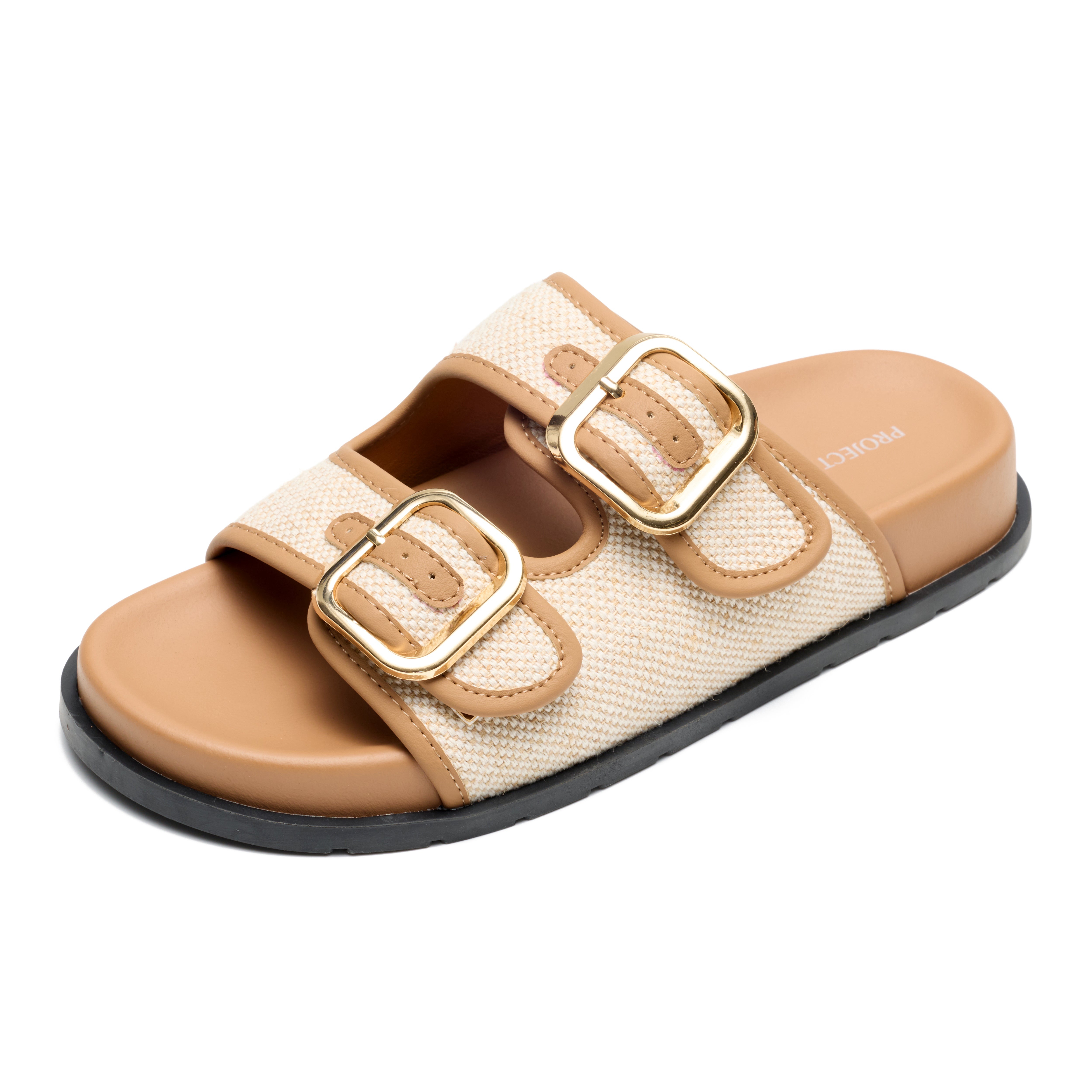 Project Cloud Women's | 100% Genuine Leather Slides | Plush and Soft Insole | Lightweight | Non-Slip - Sharl - Project Cloud - Sandals -Shop Project Cloud premium footwear Now!
