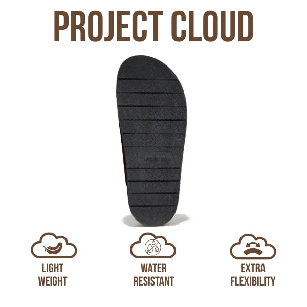 Project Cloud Women's | 100% Genuine Leather Slides | Plush and Soft Insole | Lightweight | Non-Slip - Sharl - Project Cloud - Sandals -Shop Project Cloud premium footwear Now!