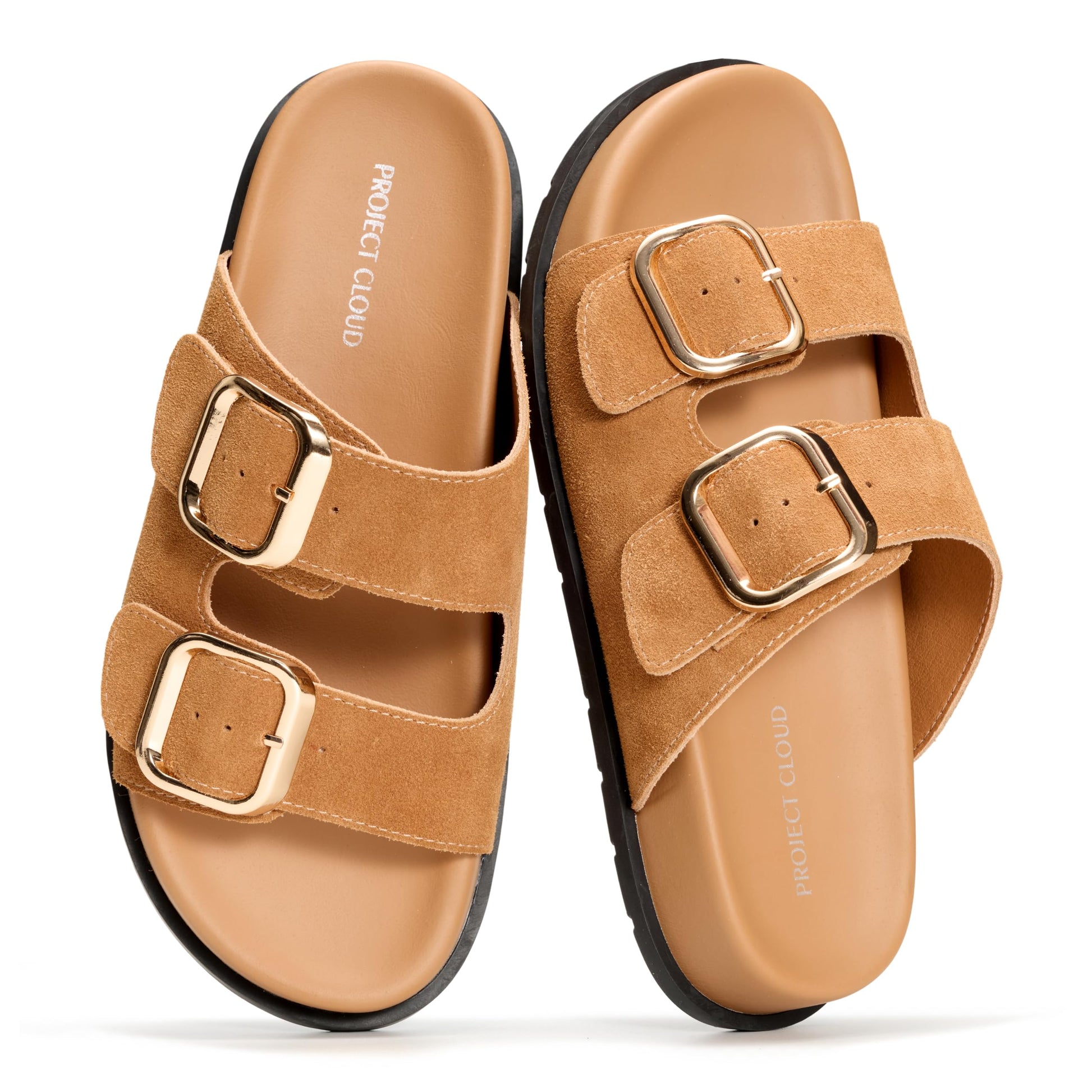 Project Cloud Women's | 100% Genuine Leather Slides | Plush and Soft Insole | Lightweight | Non-Slip - Sharl - Project Cloud - Sandals -Shop Project Cloud premium footwear Now!