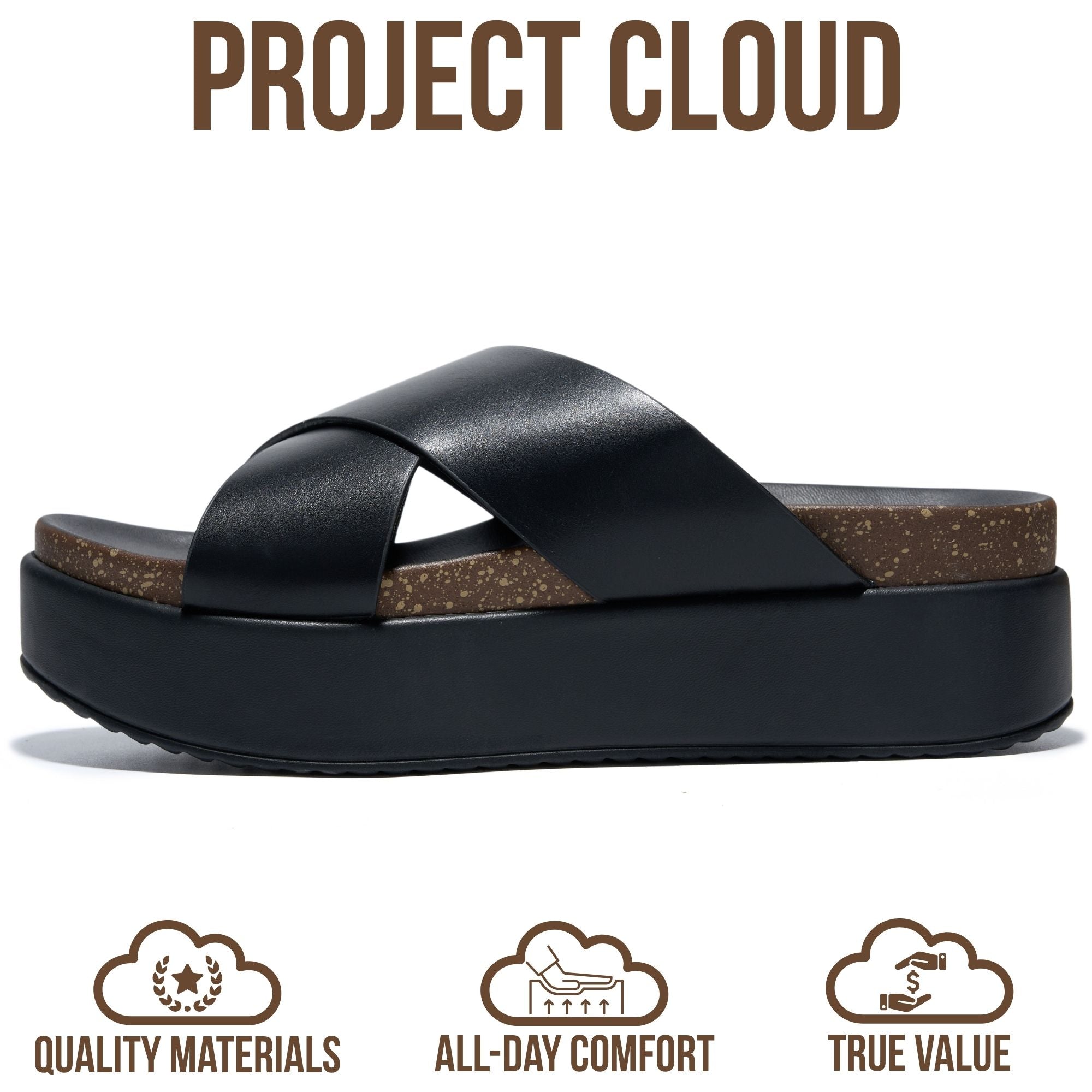 Project Cloud Women's | Wedge Sandals for Women 2026 | Plush and Soft Insole | Lightweight | Non-Slip - Silly