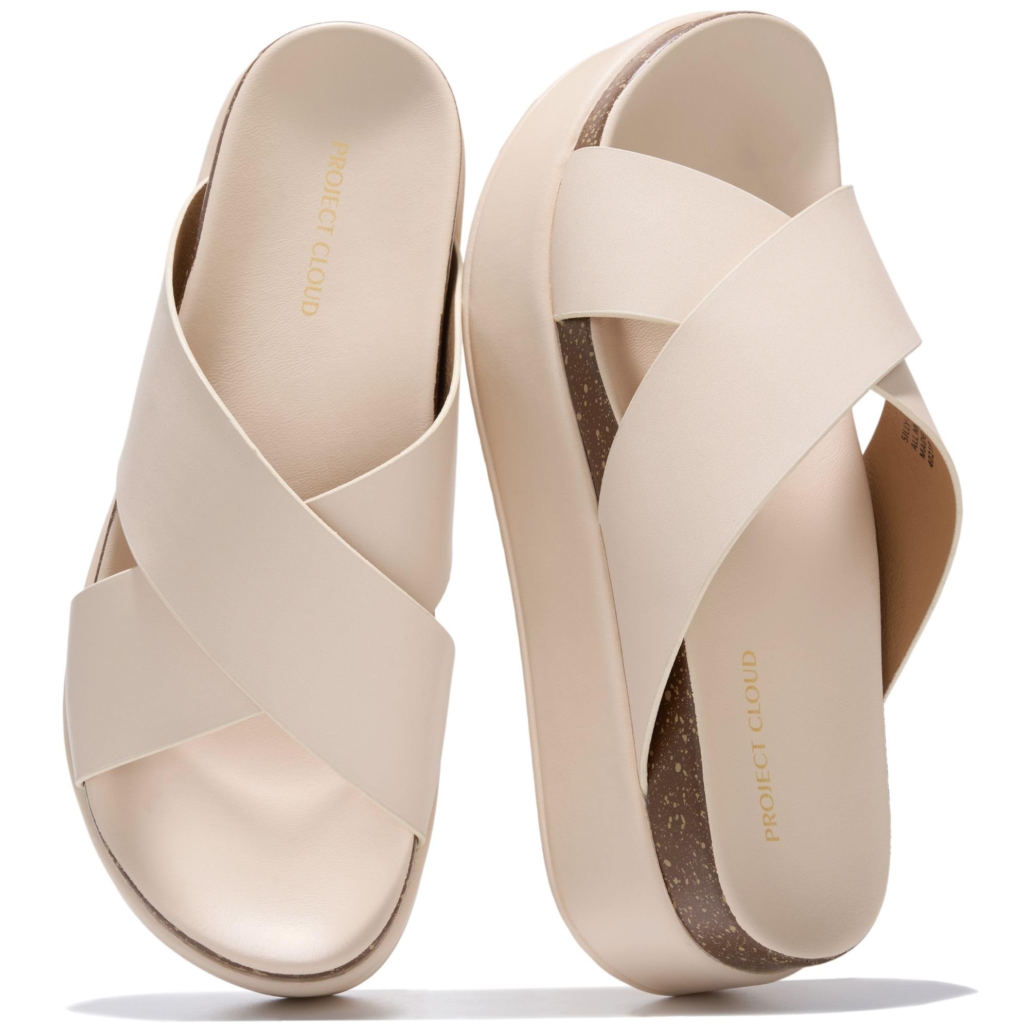 Project Cloud Women's | Wedge Sandals for Women 2026 | Plush and Soft Insole | Lightweight | Non-Slip - Silly