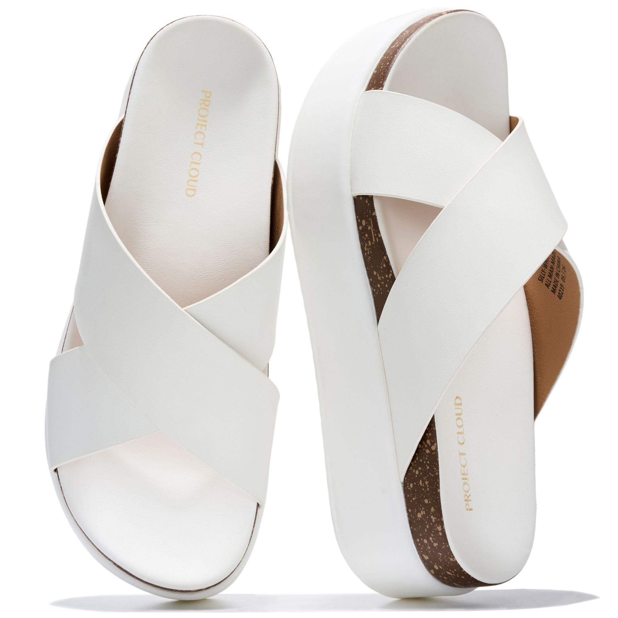 Project Cloud Women's | Wedge Sandals for Women 2026 | Plush and Soft Insole | Lightweight | Non-Slip - Silly