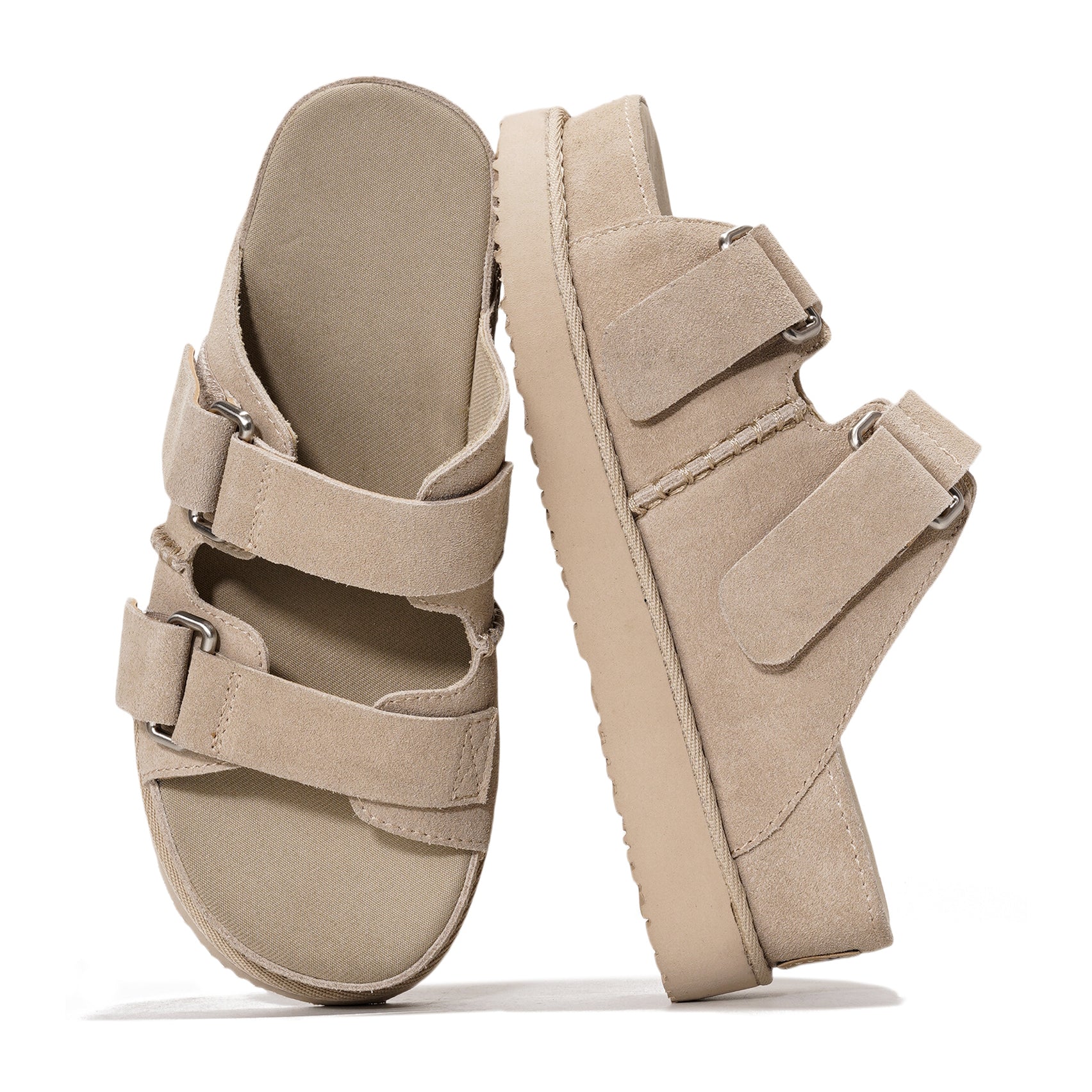 Project Cloud | "Silverstar" Women Platform Sandals | Memory Foam Insole | Lightweight | Non-Slip
