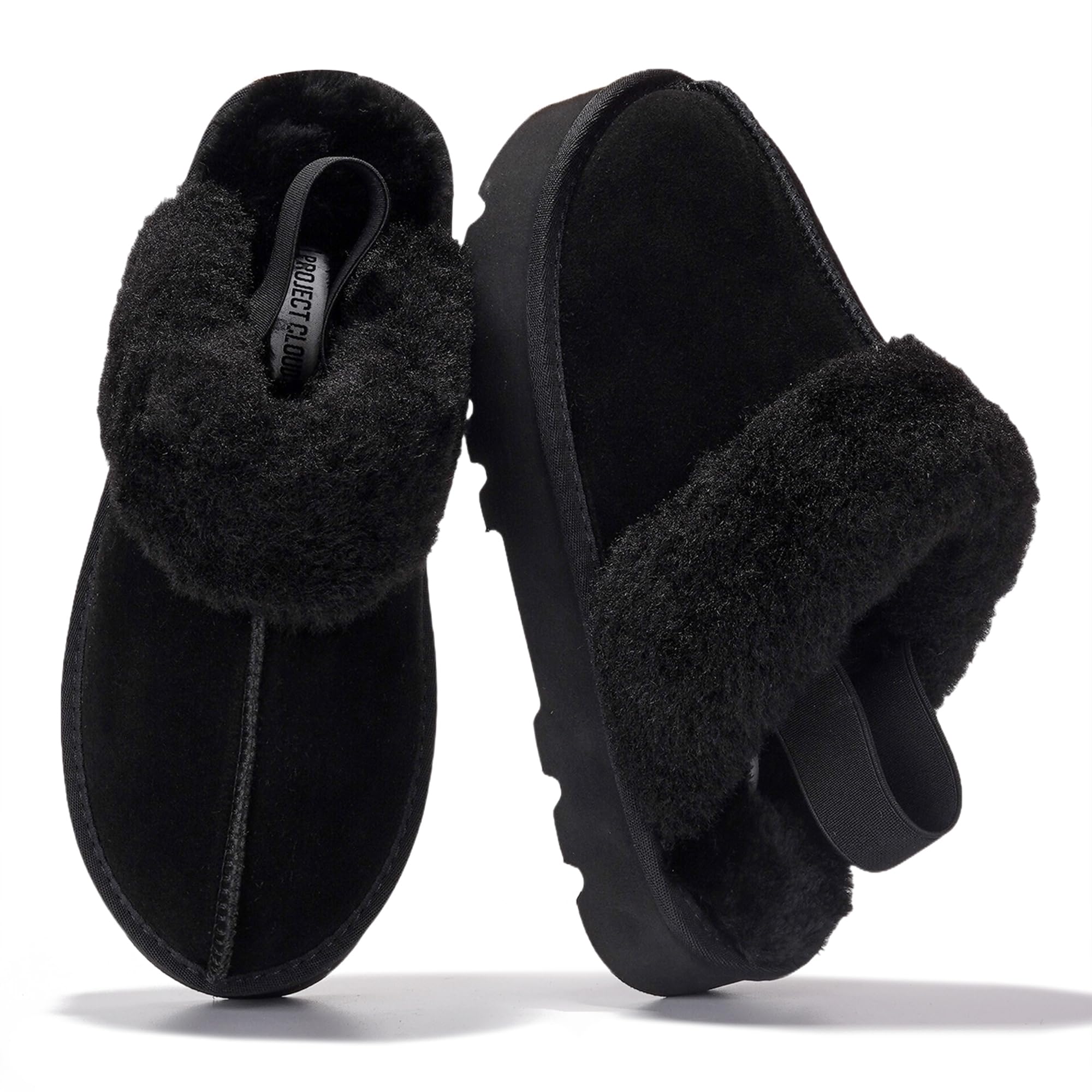 Pantuflas de ante de vaca SLINGY de Project Cloud: impermeables y cómodas 